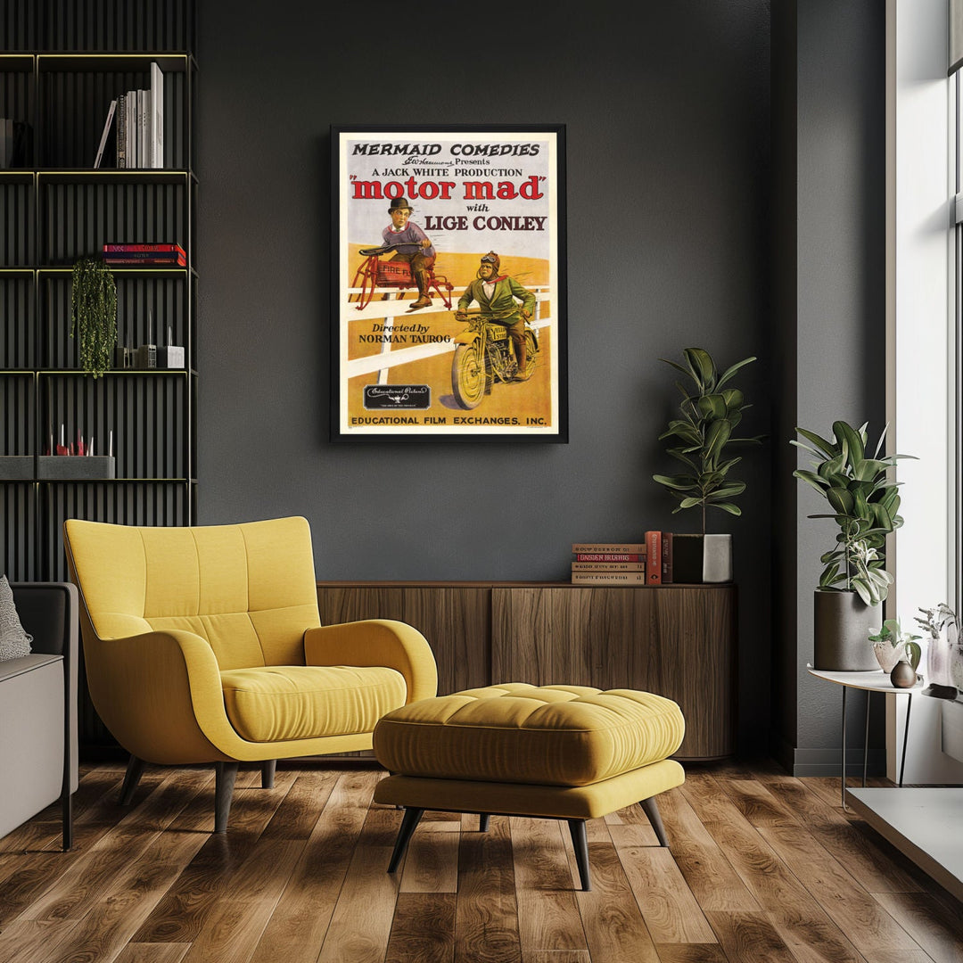 "Motor Mad" (1924) Framed Movie Poster