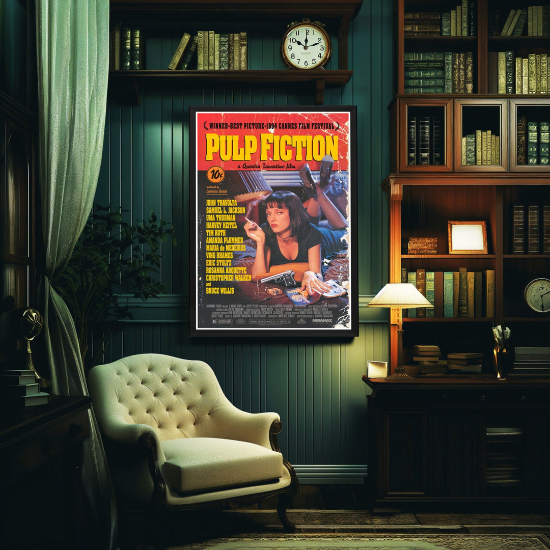 "Pulp Fiction" (1994) Framed Movie Poster