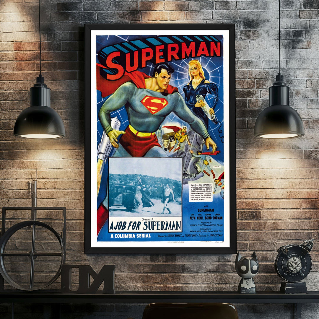 "Superman" (1948) Framed Movie Poster