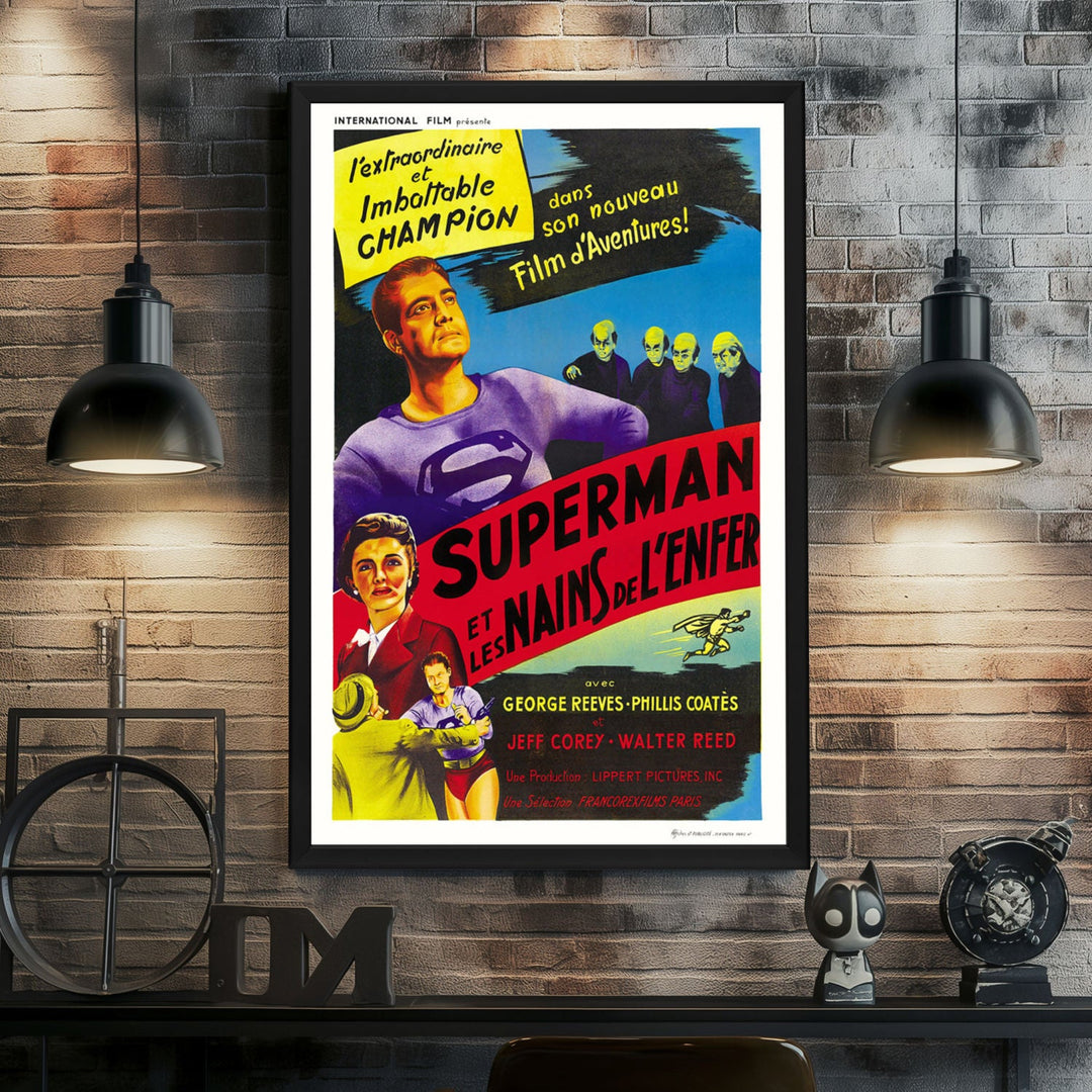 "Superman And The Mole-Men" (1951) Framed Movie Poster
