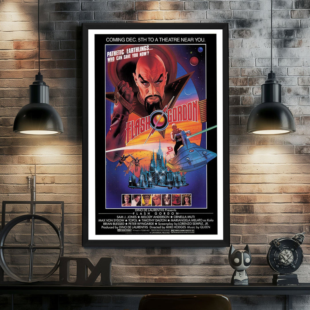 "Flash Gordon" (1980) Framed Movie Poster