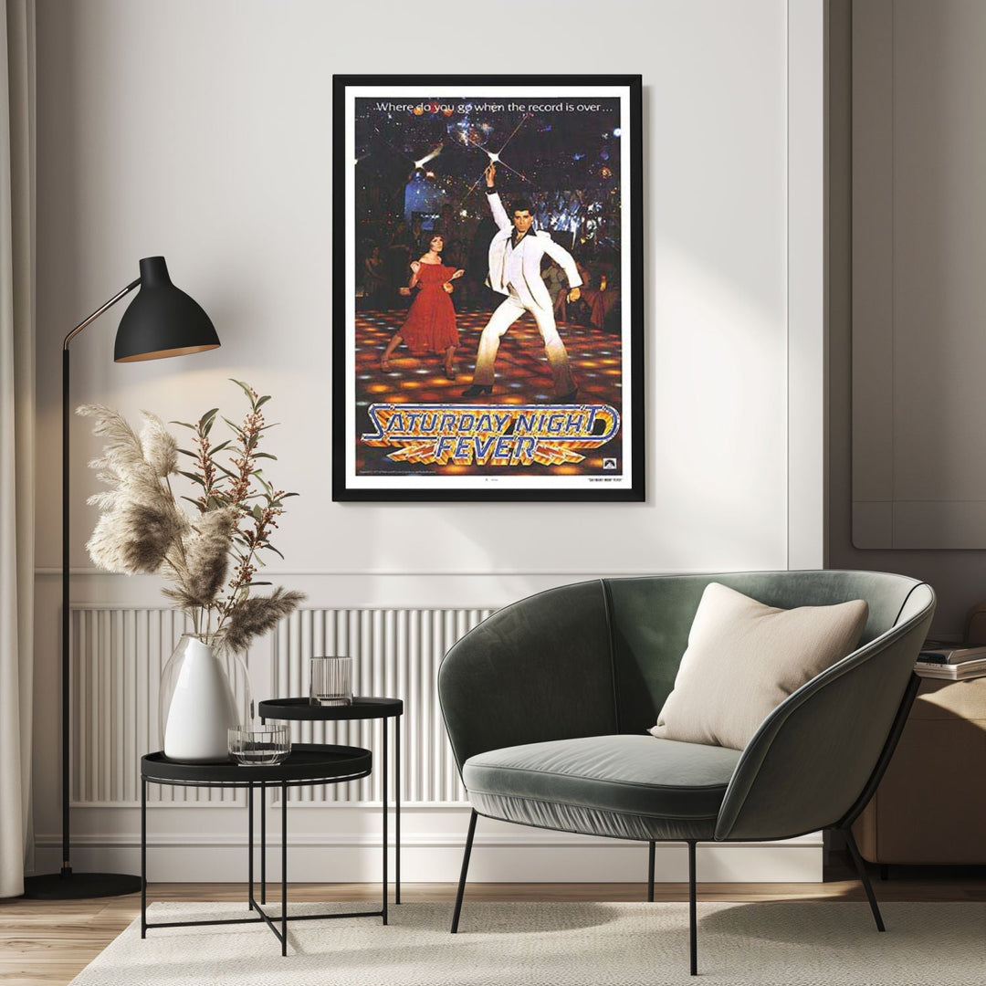 "Saturday Night Fever" (1977) Framed Movie Poster