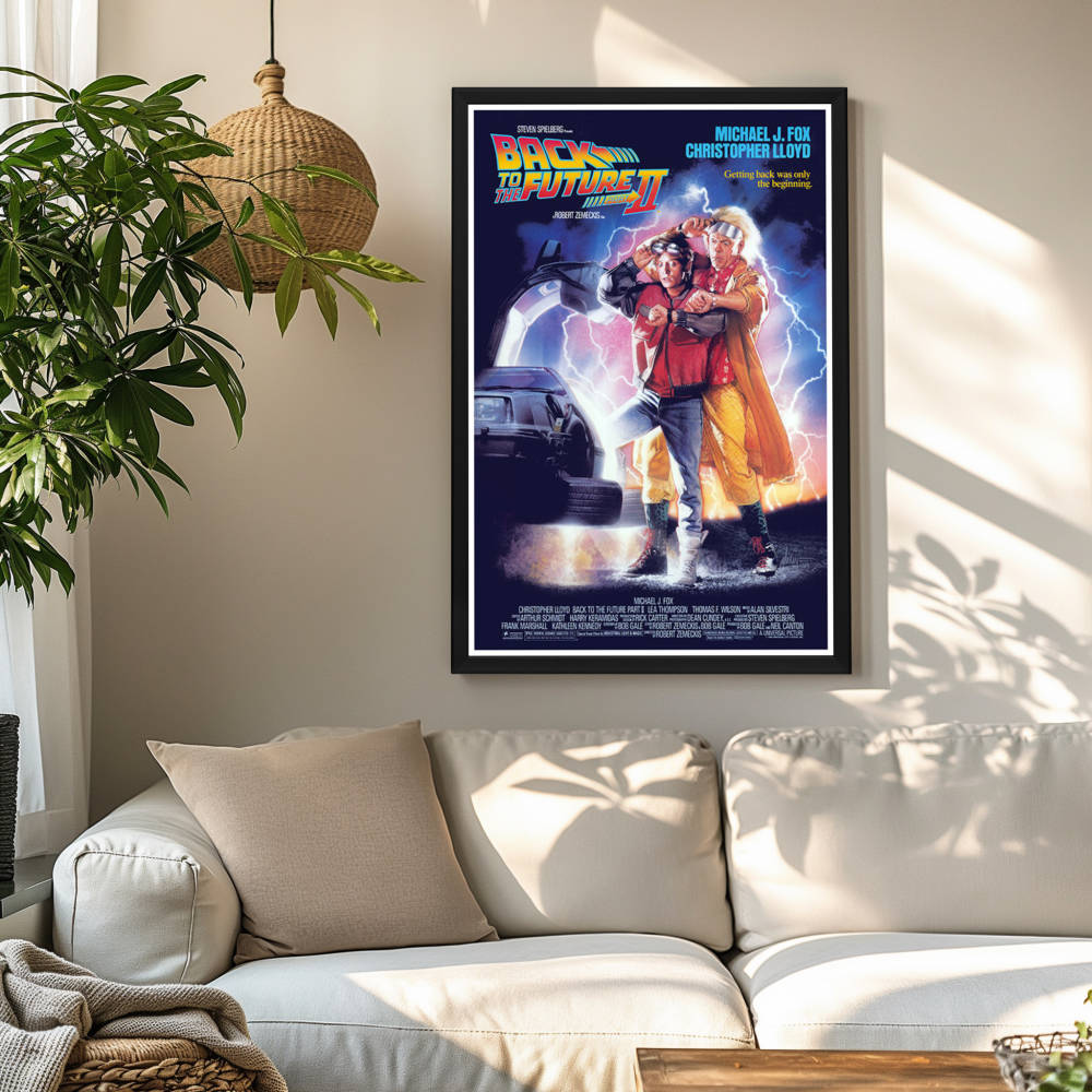 "Back to the Future 2" (1989) Framed Movie Poster