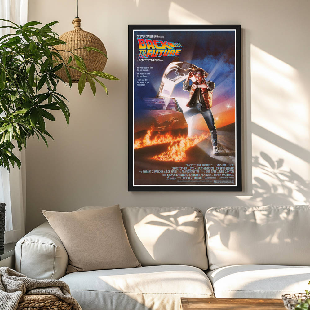 "Back to the Future" (1985) Framed Movie Poster