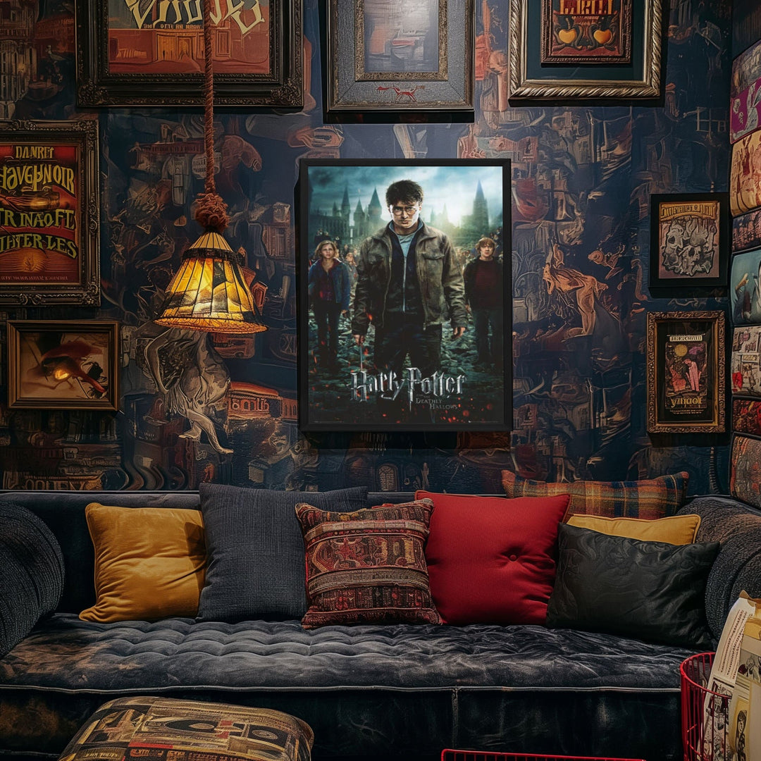 "Harry Potter and the Deathly Hallows: Part Two" (2011) Framed Movie Poster