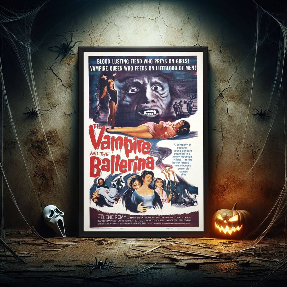 "Vampire And The Ballerina" (1960) Framed Movie Poster
