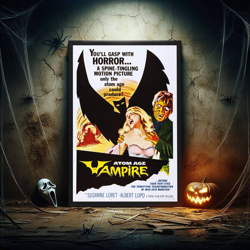 "Atom Age Vampire" (1960) Framed Movie Poster