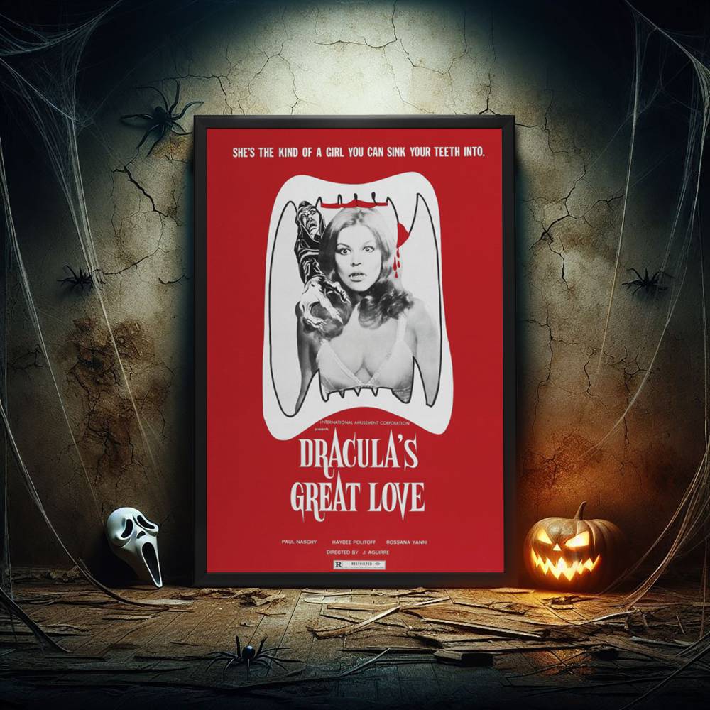 "Dracula's Great Love" (1972) Framed Movie Poster