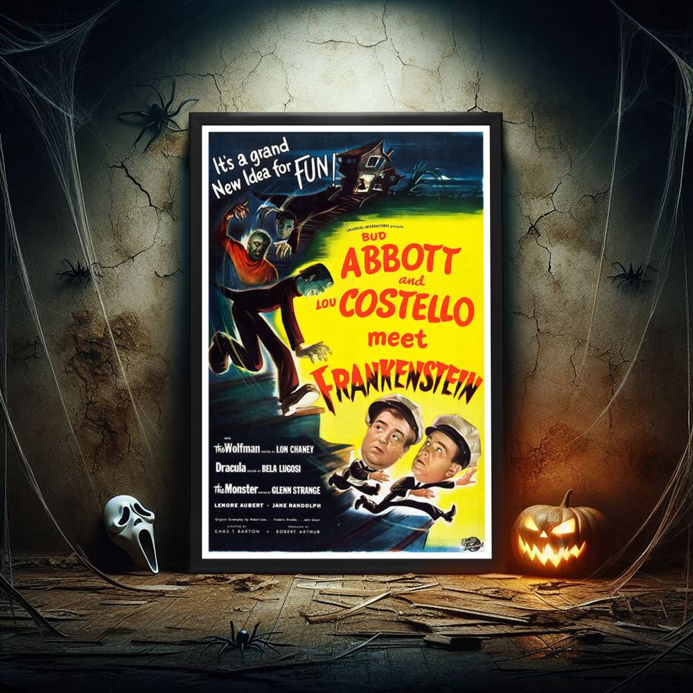 "Abbott And Costello Meet Frankenstein" (1948) Framed Movie Poster