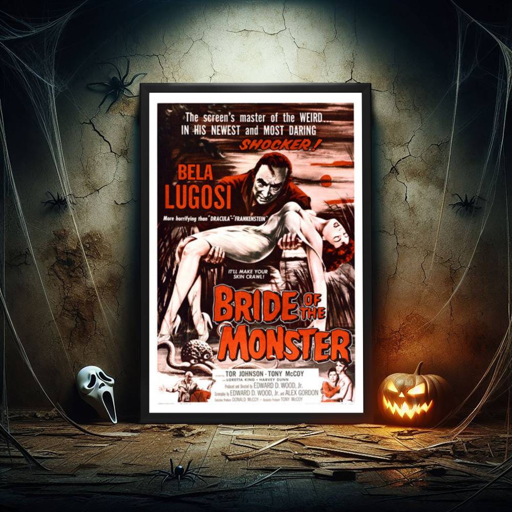 "Bride of the Monster" (1955) Framed Movie Poster