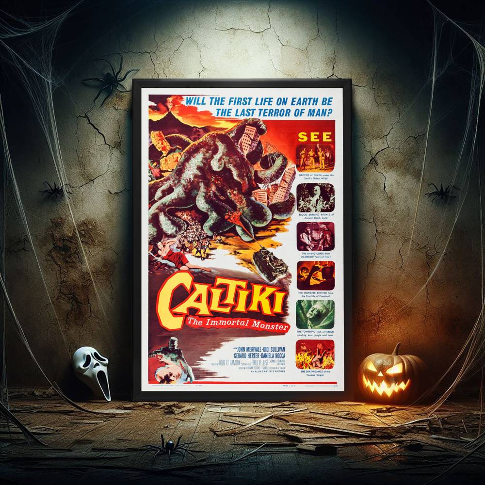 "Caltiki-The Immortal Monster" (1959) Framed Movie Poster