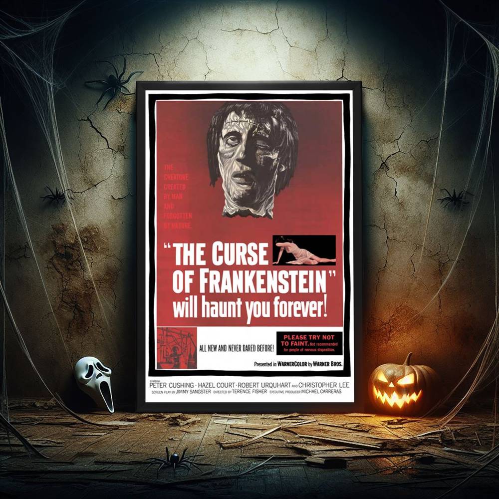 "Curse of Frankenstein" (1957) Framed Movie Poster