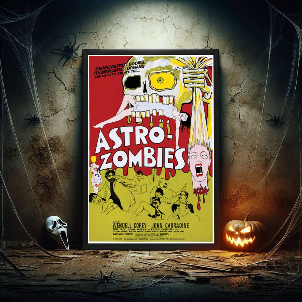 "Astro-Zombies" (1968) Framed Movie Poster