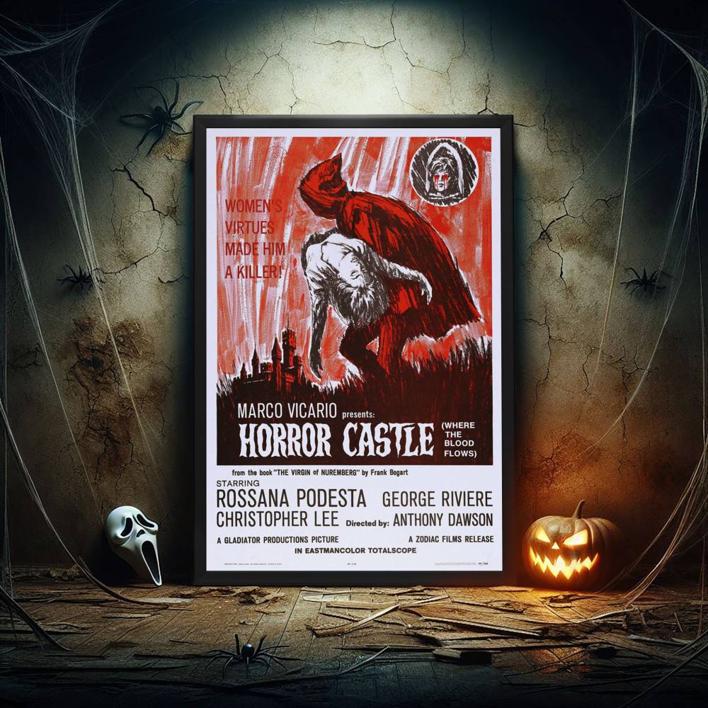 "Horror Castle" (1964) Framed Movie Poster