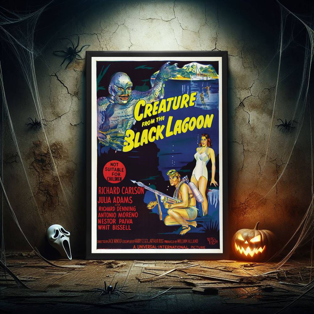 "Creature From The Black Lagoon" (1954) Framed Movie Poster