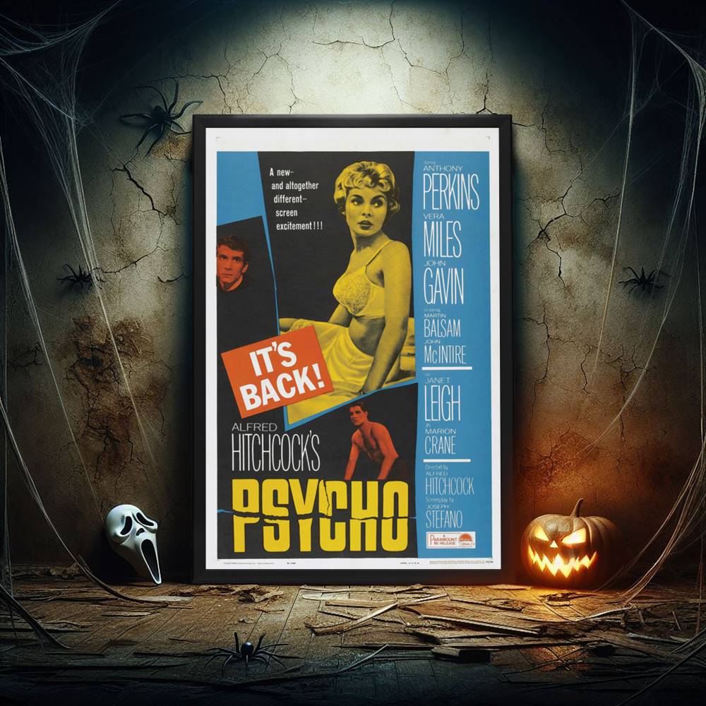 "Psycho" (1960) Framed Movie Poster