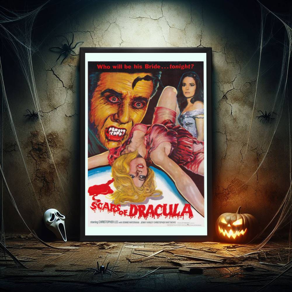 "Scars of Dracula" (1970) Framed Movie Poster