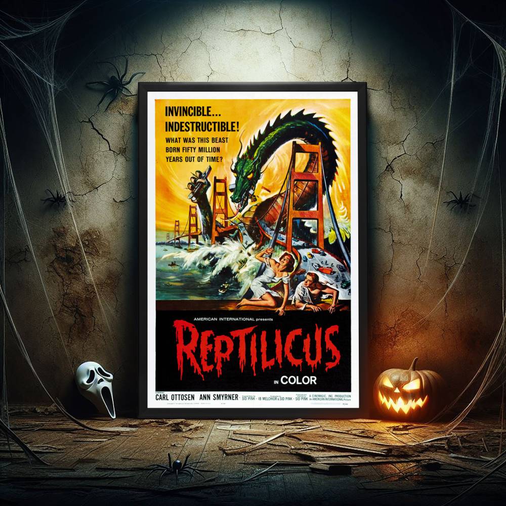 "Reptilicus" (1961) Framed Movie Poster