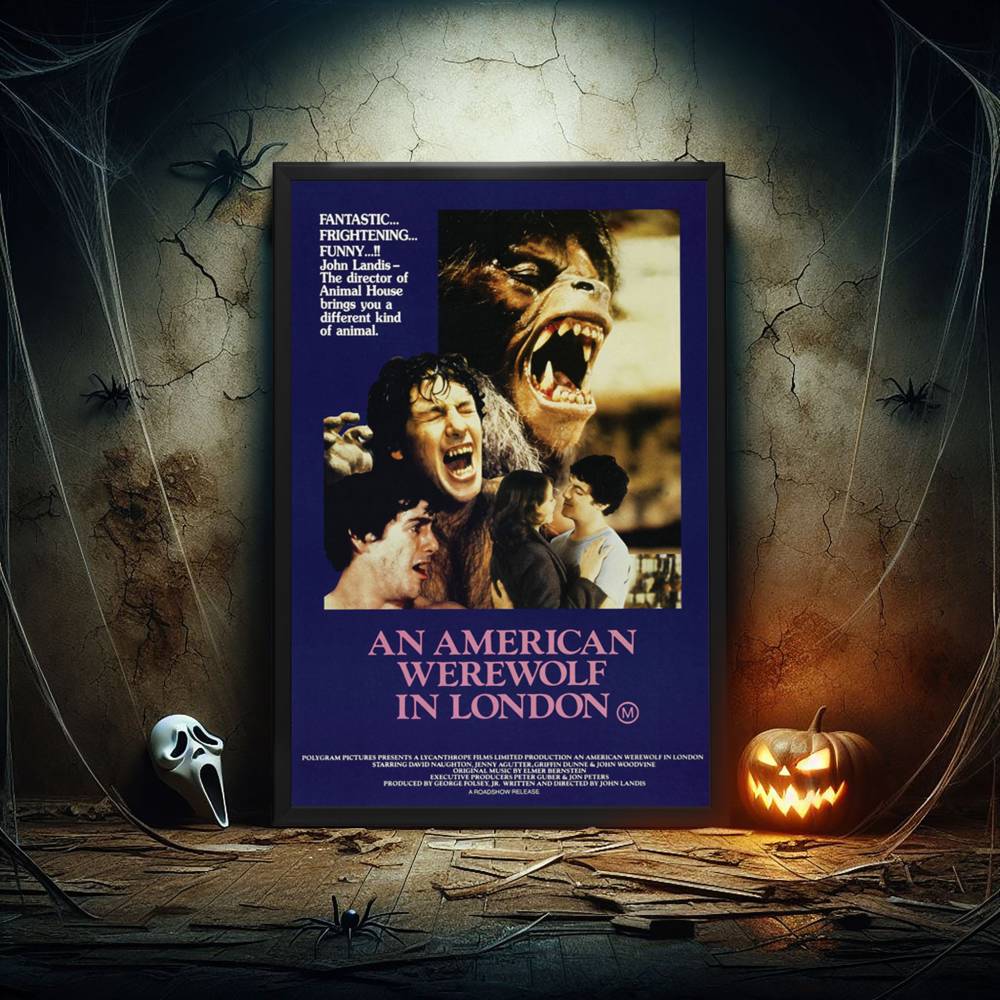"American Werewolf In London" (1981) Framed Movie Poster