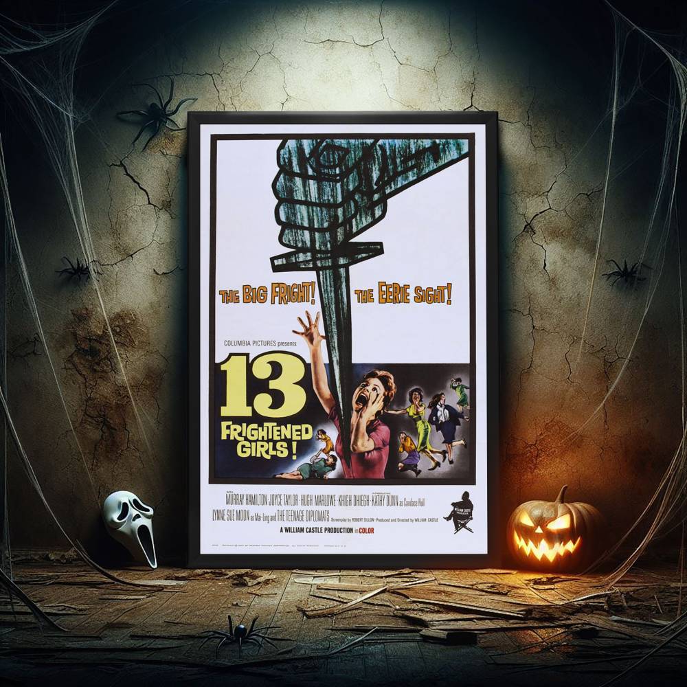 "13 Frightened Girls!" (1963) Framed Movie Poster