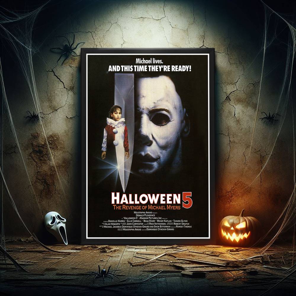 "Halloween V: The Revenge of Michael Myers" (1989) Framed Movie Poster