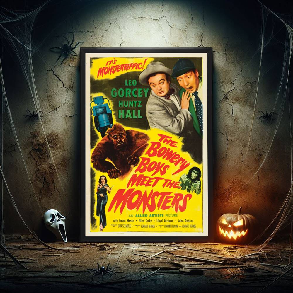 "Bowery Boys Meet The Monsters" (1954) Framed Movie Poster