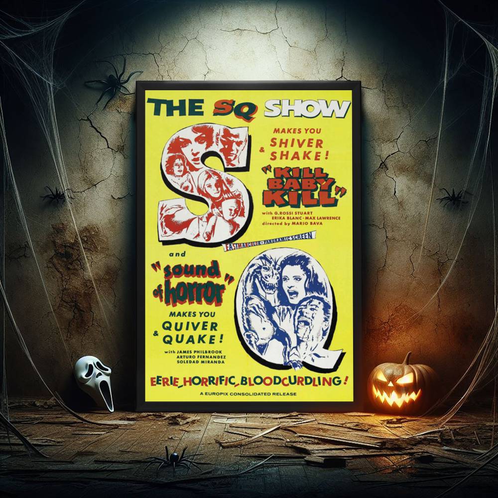"Kill Baby Kill and Sound of Horror" (1966) Framed Movie Poster