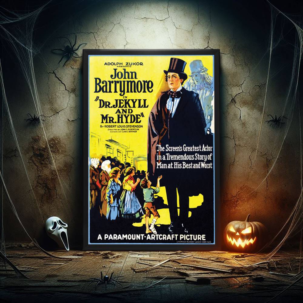 "Dr. Jekyll And Mr. Hyde" (1920) Framed Movie Poster