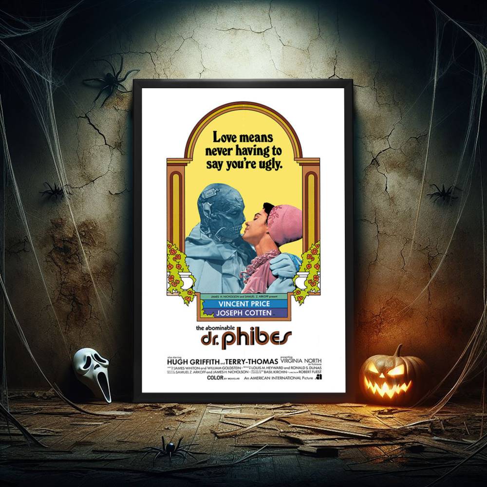 "Abominable Dr. Phibes" (1971) Framed Movie Poster