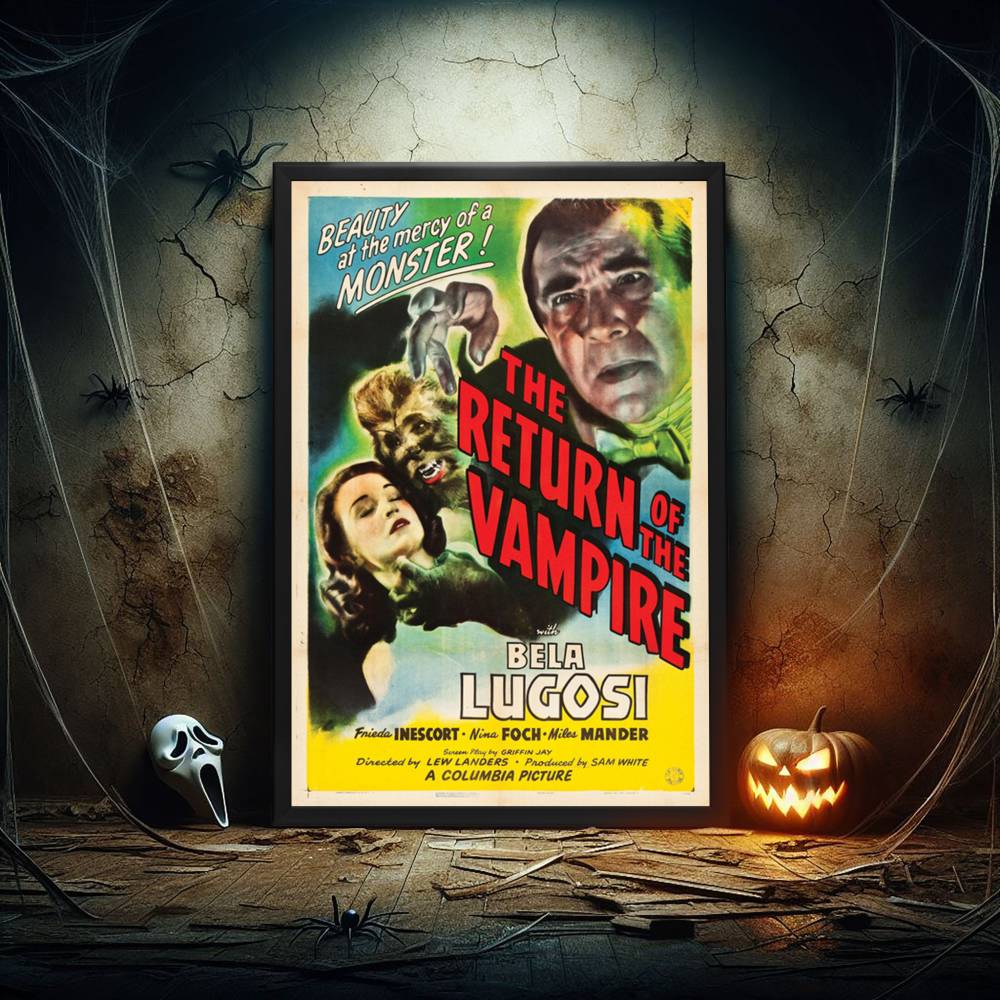 "Return Of The Vampire" (1944) Framed Movie Poster