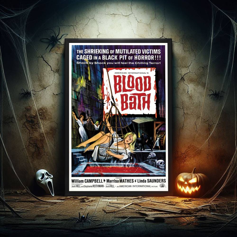 "Blood Bath" (1966) Framed Movie Poster
