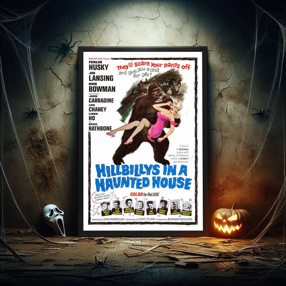 "Hillbillys In A Haunted House" (1967) Framed Movie Poster