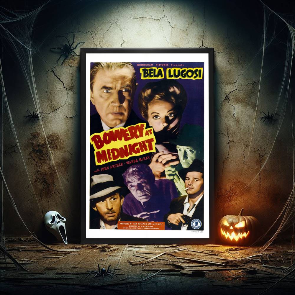 "Bowery At Midnight" (1942) Framed Movie Poster