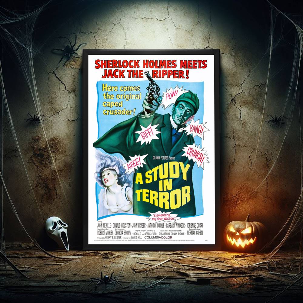 "Study In Terror" (1965) Framed Movie Poster