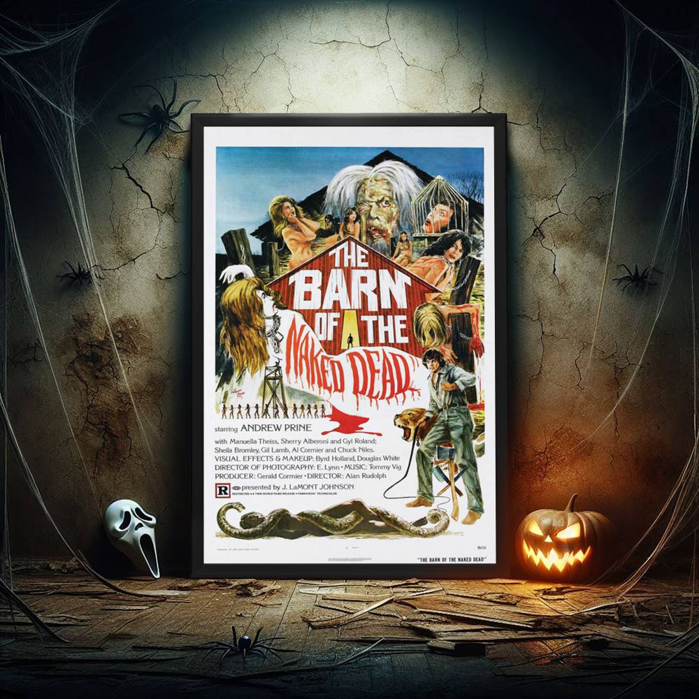 "Barn Of The Naked Dead" (1974) Framed Movie Poster