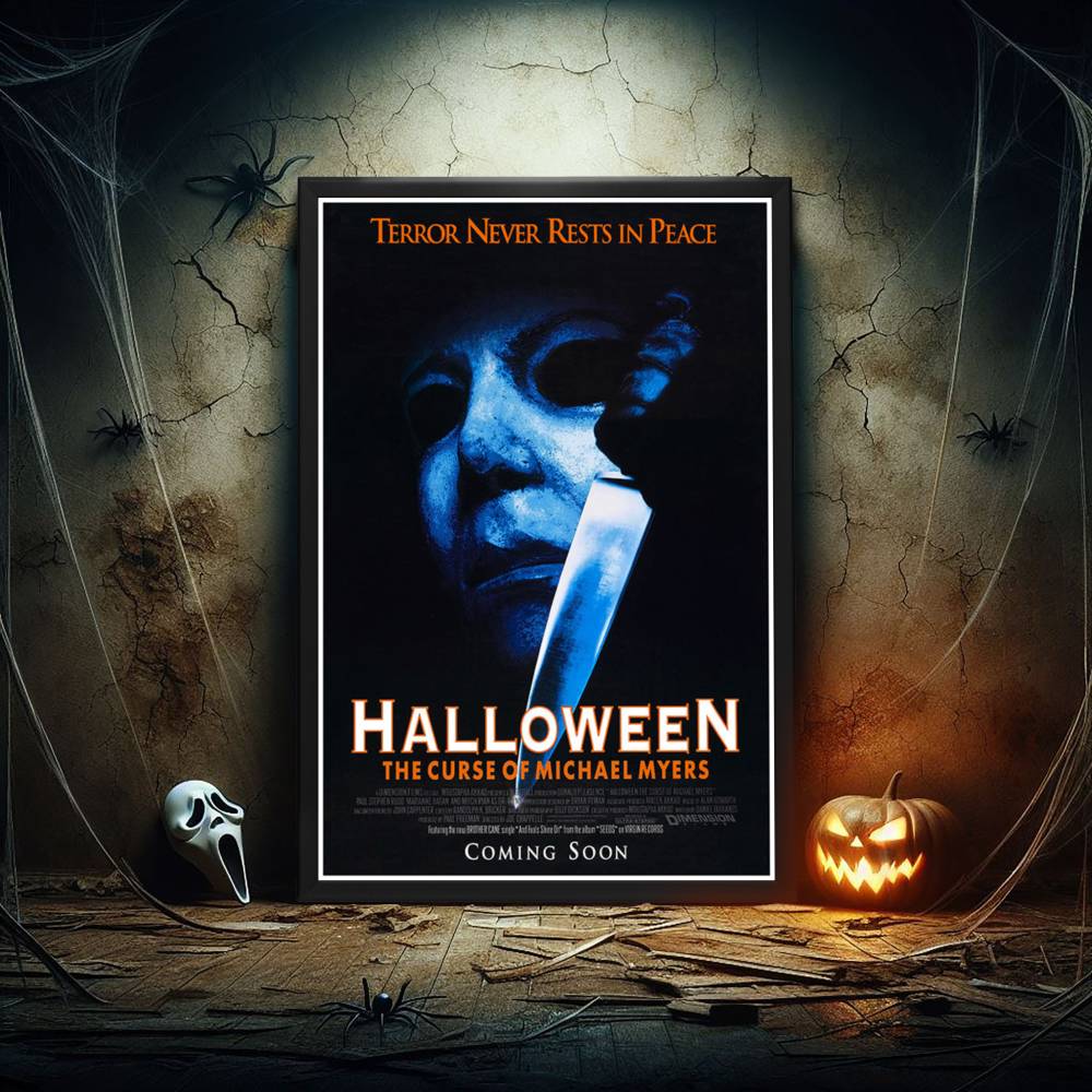 "Halloween VI: The Curse of Michael Myers" (1995) Framed Movie Poster