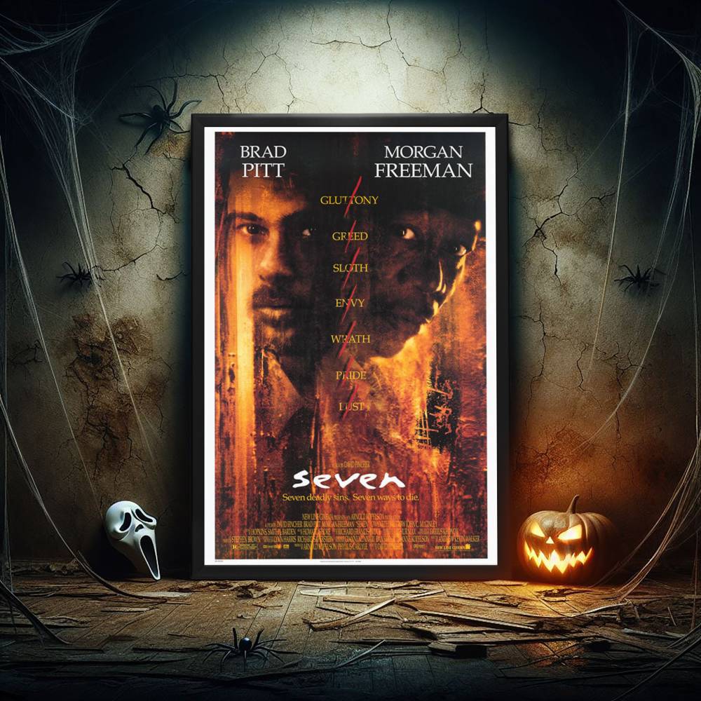 "Seven" (1995) Framed Movie Poster