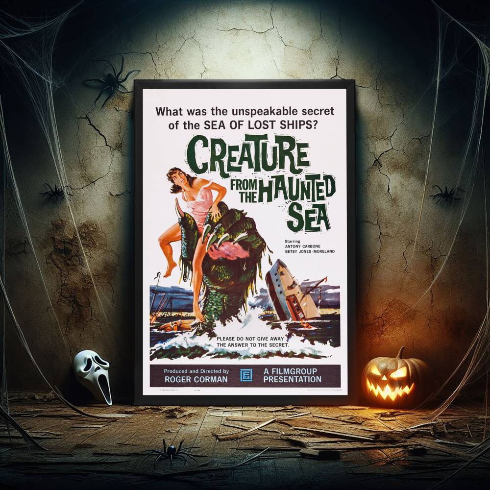 "Creature From The Haunted Sea" (1961) Framed Movie Poster