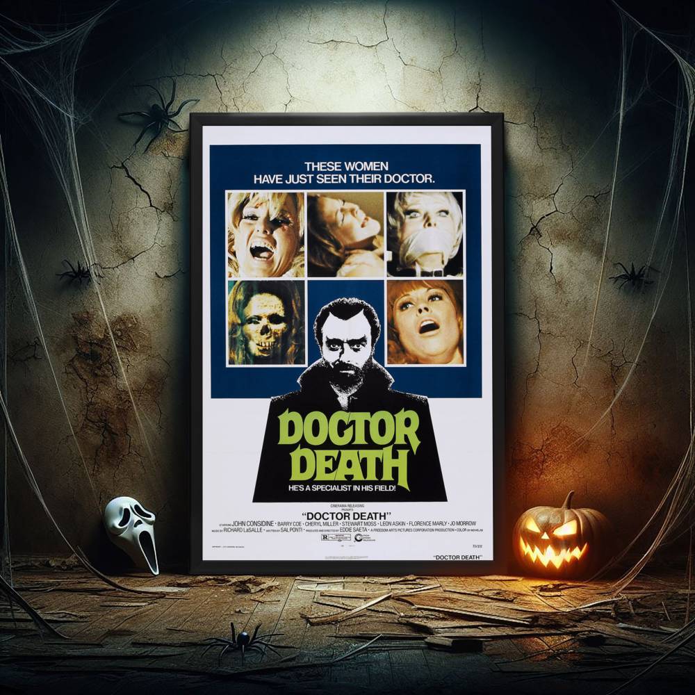 "Doctor Death" (1973) Framed Movie Poster