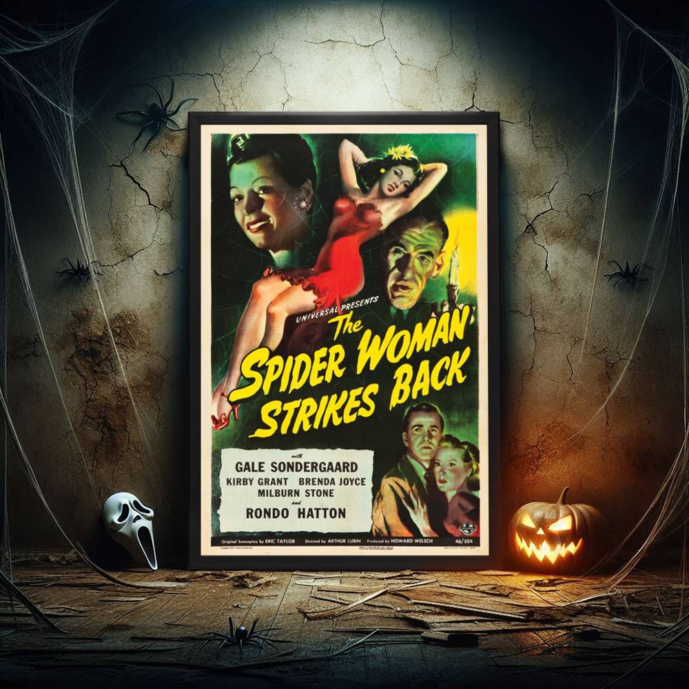 "Spider Woman Strikes Back" (1946) Framed Movie Poster