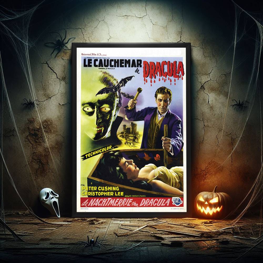 "Horror of Dracula (French)" (1958) Framed Movie Poster