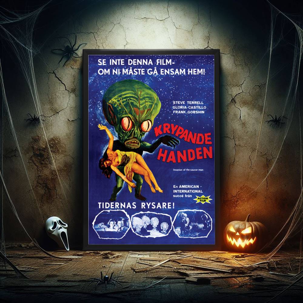 "Invasion Of The Saucer Men" (1957) Framed Movie Poster