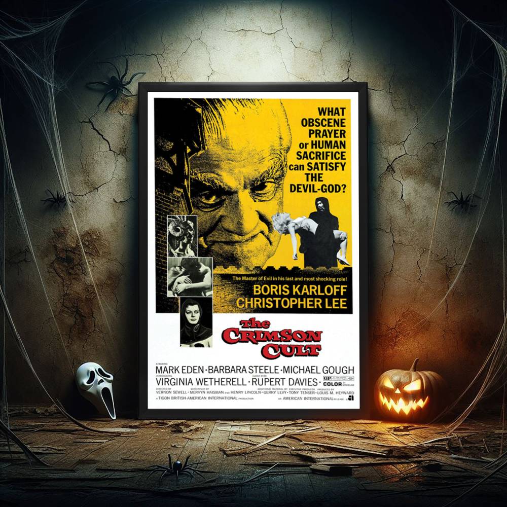 "Crimson Cult" (1968) Framed Movie Poster