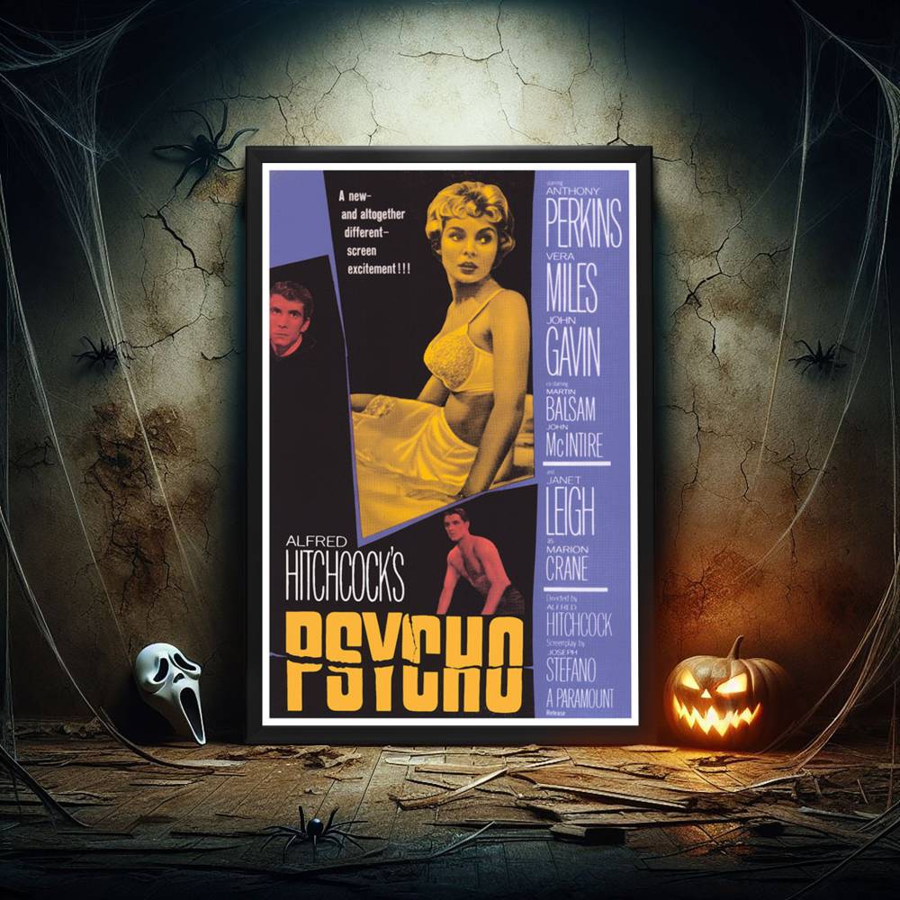 "Psycho" (1960) Framed Movie Poster
