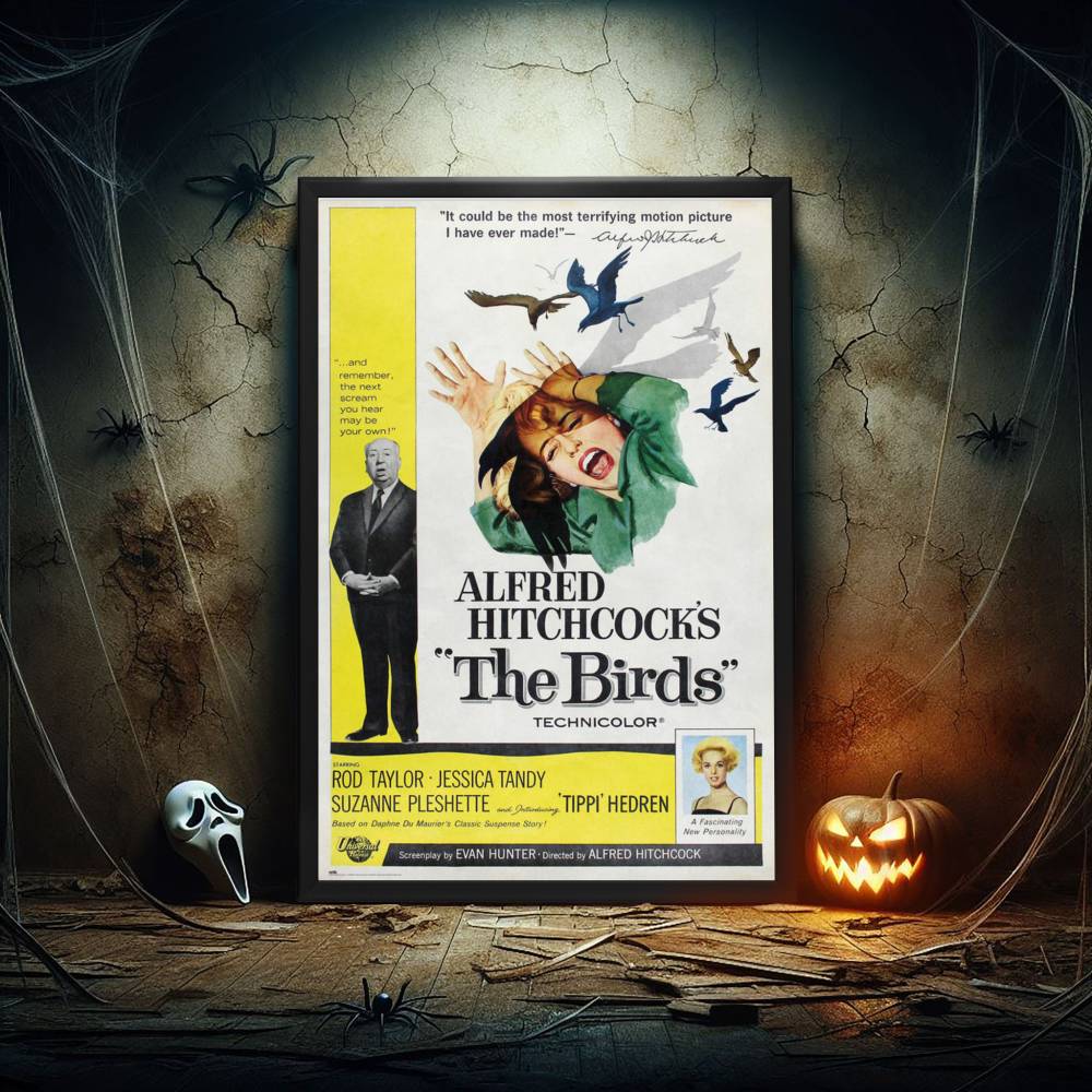 "Birds" (1963) Framed Movie Poster