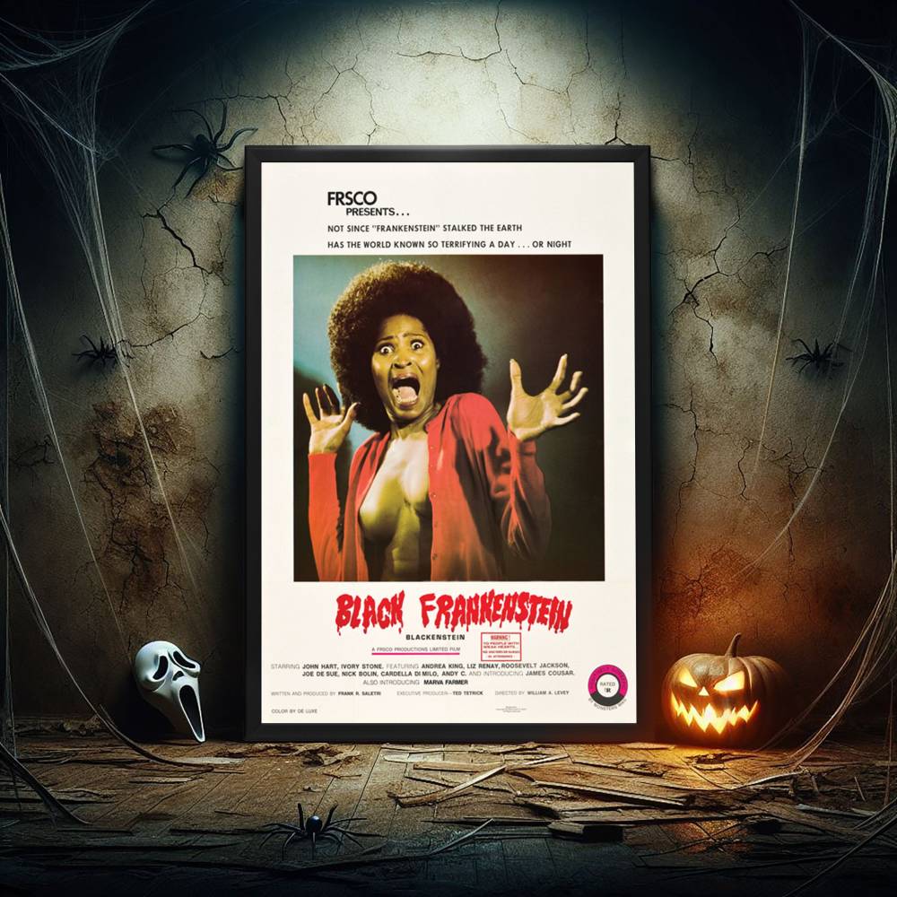 "Black Frankenstein" (1973) Framed Movie Poster