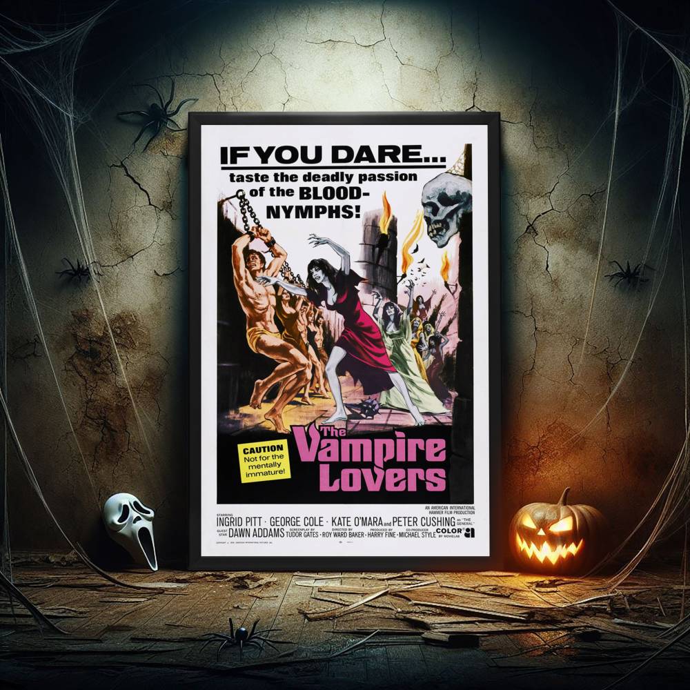 "Vampire Lovers" (1970) Framed Movie Poster