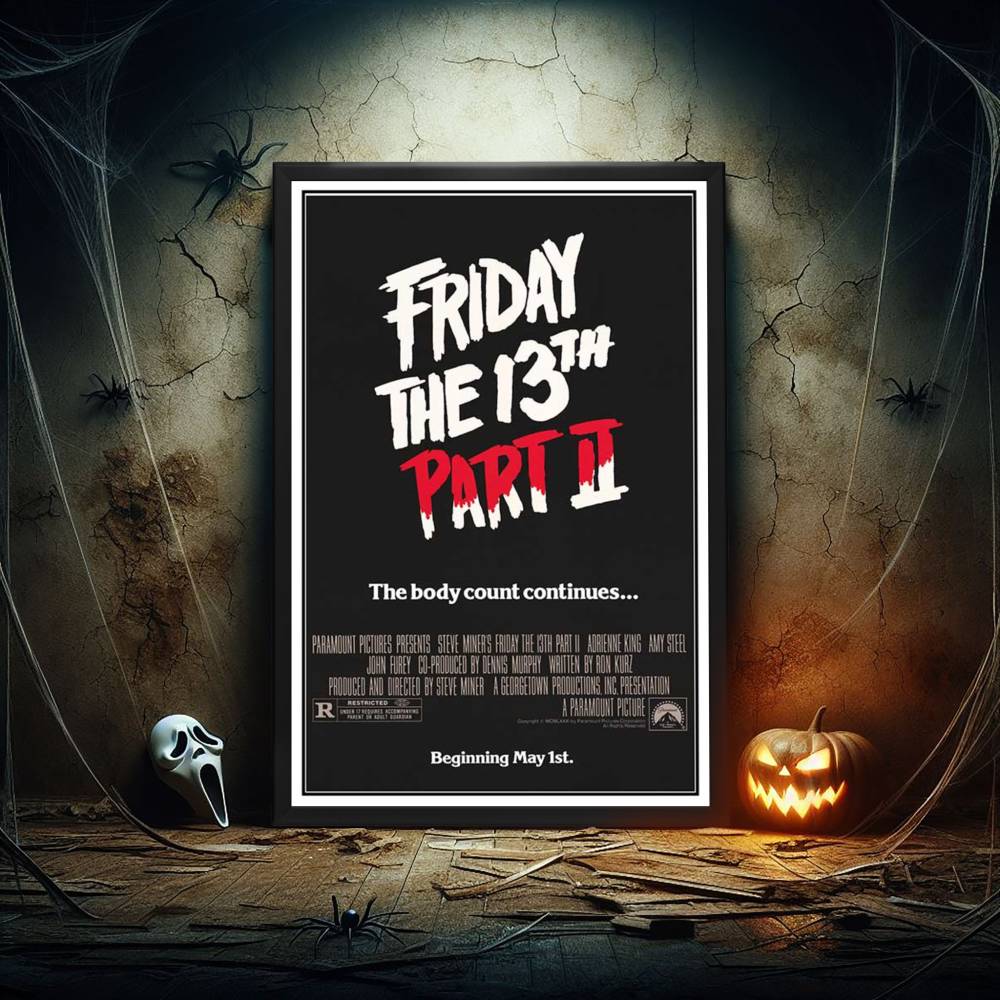 "Friday the 13th Part II" (1981) Framed Movie Poster