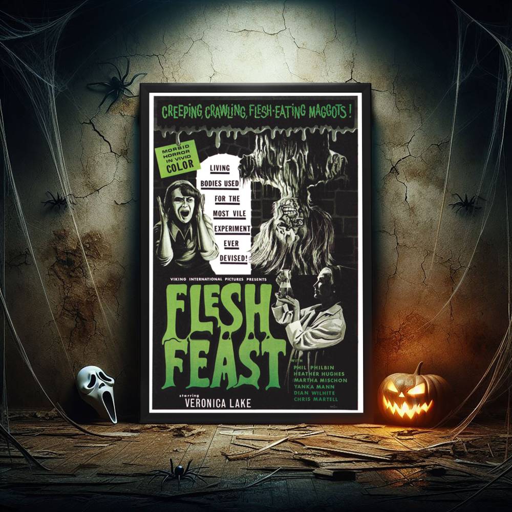 "Flesh Feast" (1970) Framed Movie Poster