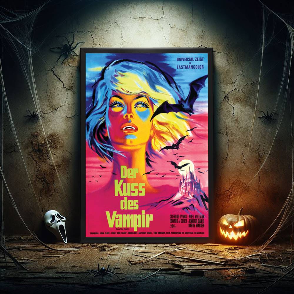 "Kiss Of The Vampire" (1963) Framed Movie Poster